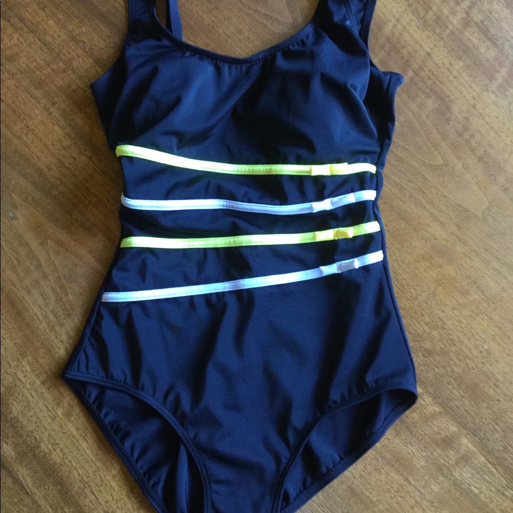 Black One Piece Swimsuit by It Figures!